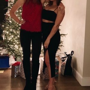 & Other Stories Black Midi Skirt